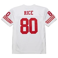 Maillot de joueur retraité authentique Mitchell & Ness Jerry Rice blanc San Francisco 49ers 1994 pour homme