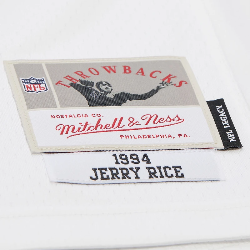 Men's Mitchell & Ness Jerry Rice White San Francisco 49ers 1994 Legacy Replica Jersey