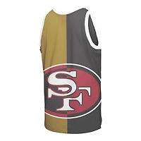 Men's Mitchell & Ness Joe Montana Black/Gold San Francisco 49ers Retired Player Graphic Tank Top
