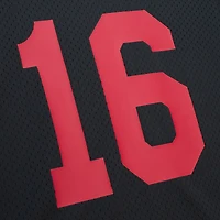 Haut en maille noir Joe Montana pour homme, avec nom et numéro de joueur des 49ers San Francisco, taille grande