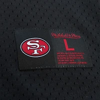 Haut en maille noir Joe Montana pour homme, avec nom et numéro de joueur des 49ers San Francisco, taille grande