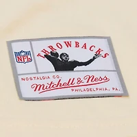 T-shirt Mitchell & Ness Joe Montana crème San Francisco 49ers Sandman avec nom et numéro pour homme