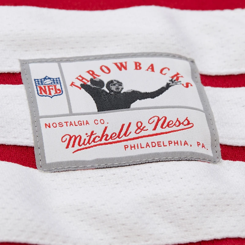 Maillot de hockey Mitchell & Ness Joe Montana Scarlet San Francisco 49ers Maxxed Out Fashion pour homme