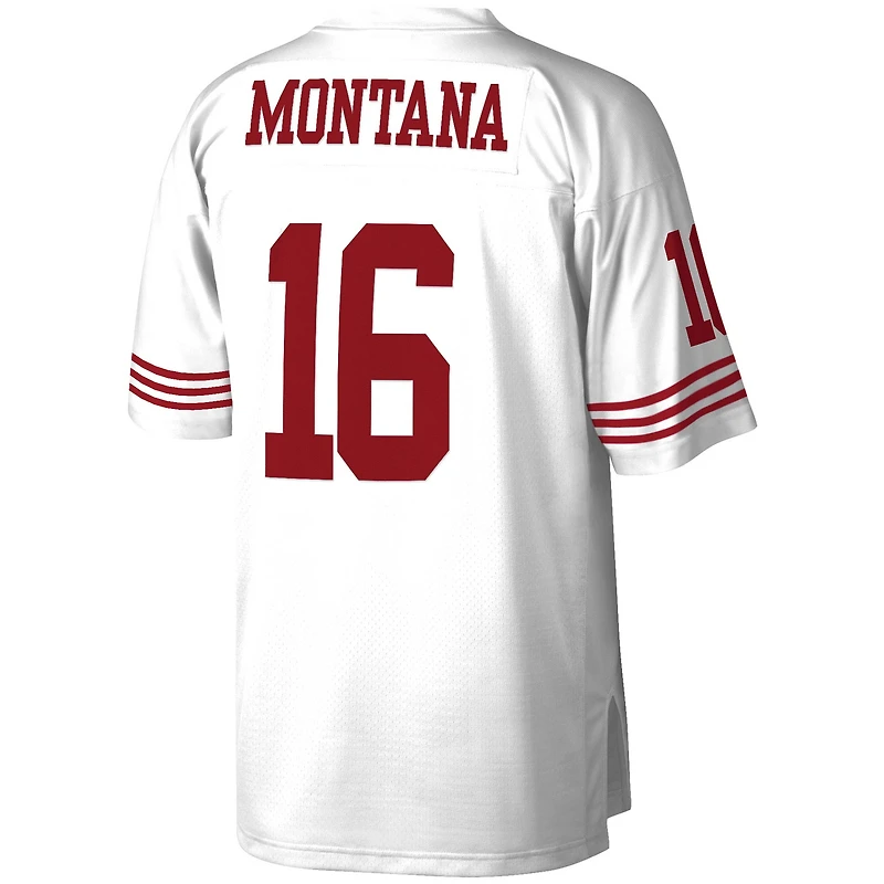 Men's Mitchell & Ness Joe Montana White San Francisco 49ers 1990 Legacy Replica Jersey