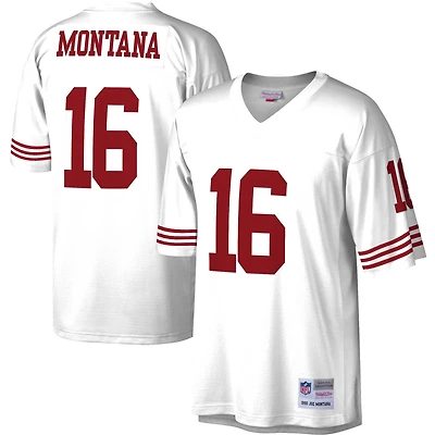 Men's Mitchell & Ness Joe Montana White San Francisco 49ers 1990 Legacy Replica Jersey