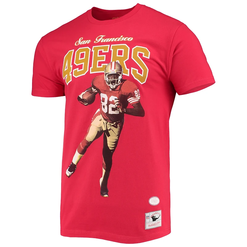 T-shirt graphique pour hommes Mitchell & Ness John Taylor San Francisco 49ers Scarlet Player