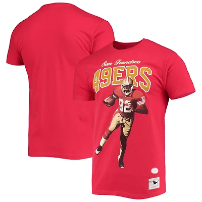 T-shirt graphique pour hommes Mitchell & Ness John Taylor San Francisco 49ers Scarlet Player