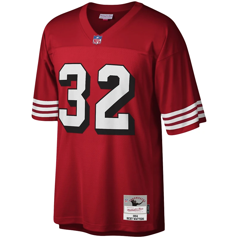 Maillot réplique Mitchell & Ness Ricky Watters Scarlet San Francisco 49ers Legacy pour hommes
