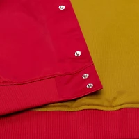 Veste légère en satin à boutons-pression Mitchell & Ness Scarlet San Francisco 49ers Head Coach pour homme