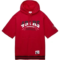 Chandail à capuchon d'avant-match des 49ers de San Francisco pour homme Mitchell & Ness Scarlet