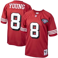 Maillot de joueur retraité authentique Mitchell & Ness Steve Young Scarlet San Francisco 49ers 1994 pour hommes
