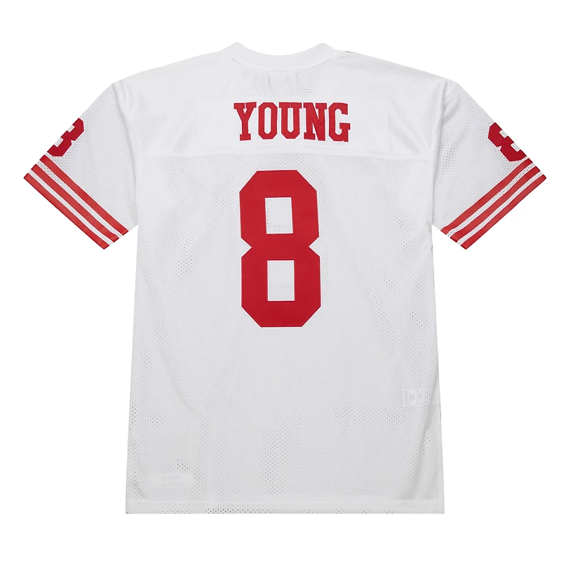 Maillot de joueur retraité authentique Mitchell & Ness Steve Young White San Francisco 49ers 1994 pour homme