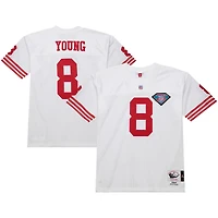 Maillot de joueur retraité authentique Mitchell & Ness Steve Young White San Francisco 49ers 1994 pour homme