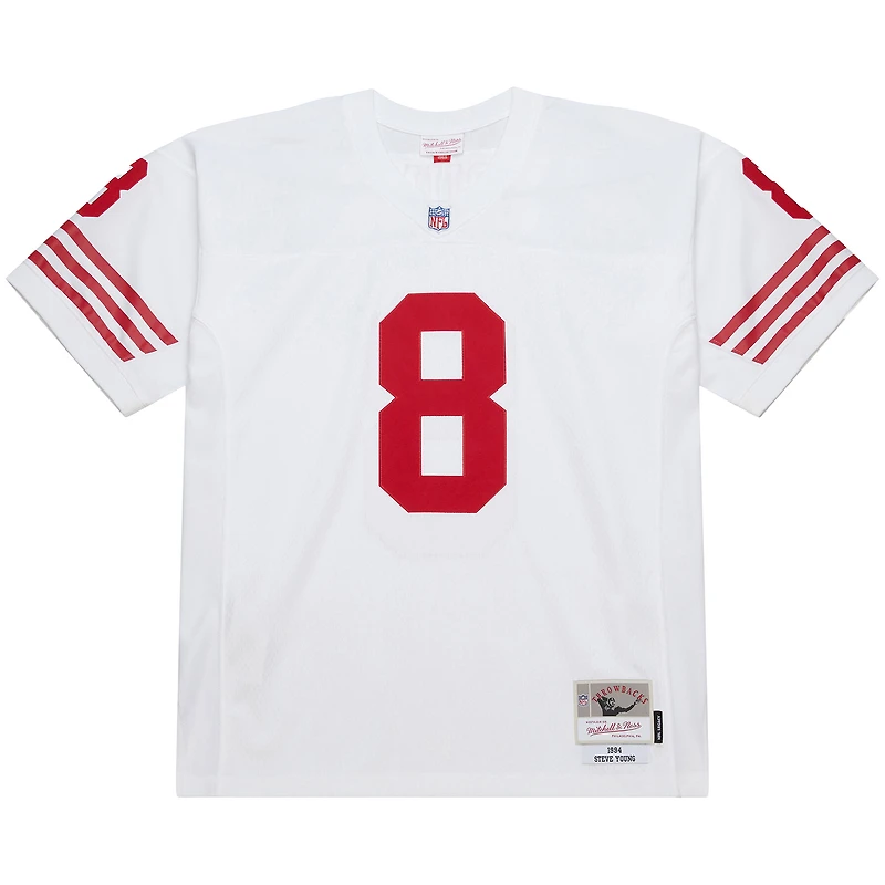 Maillot réplique blanc Mitchell & Ness Steve Young des San Francisco 49ers 1994 Legacy pour homme