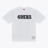 Men's Mitchell & Ness White San Francisco 49ers Monochrome T-Shirt