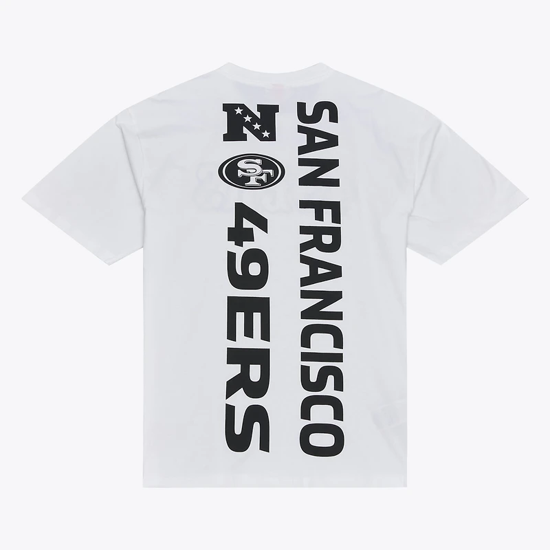 Men's Mitchell & Ness White San Francisco 49ers Monochrome T-Shirt