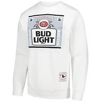 Sweat-shirt à capuche blanc The Crest des San Francisco 49ers de Mitchell & Ness x Bud Light pour homme
