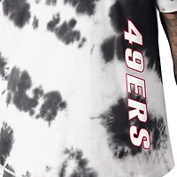 T-shirt MSX by Michael Strahan noir San Francisco 49ers Freestyle Tie-Dye pour homme