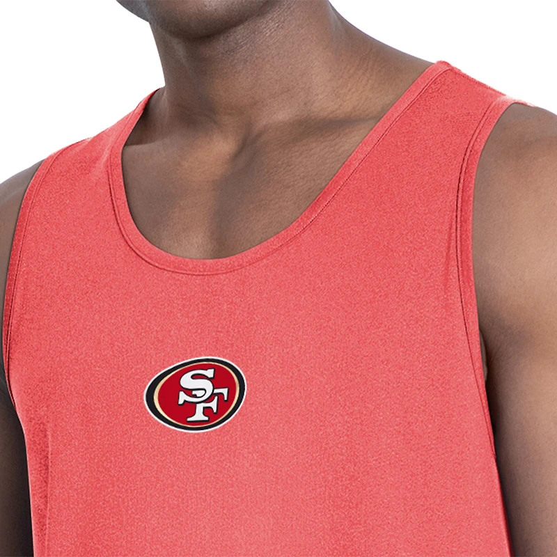 Men's MSX by Michael Strahan  Red San Francisco 49ers Energy Scoop Neck Tank Top