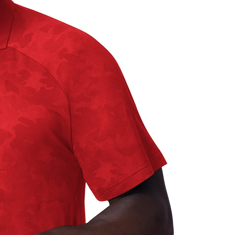 Polo raglan Baseline MSX par Michael Strahan pour homme des 49ers de San Francisco Scarlet