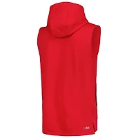 Sweat à capuche sans manches MSX by Michael Strahan Scarlet San Francisco 49ers Marathon pour hommes