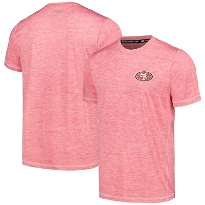 T-shirt MSX by Michael Strahan Scarlet San Francisco 49ers Motion Space-Dye pour hommes