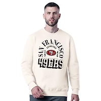 Men's MSX by Michael Strahan  White San Francisco 49ers Whiteout Tri-Blend Sweatshirt
