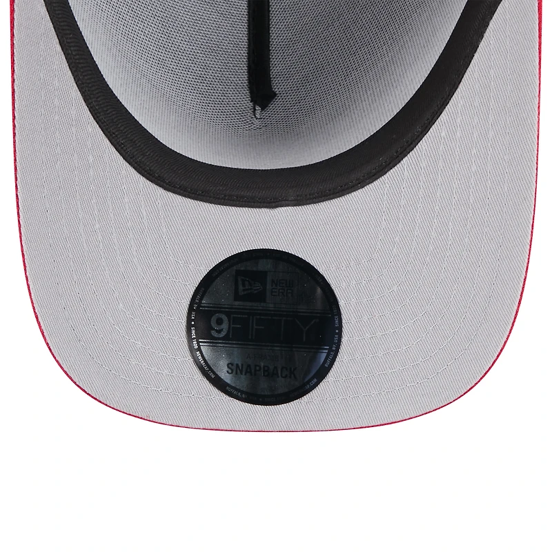 Men's New Era /Scarlet San Francisco 49ers 2025 NFL Draft 9FIFTY A-Frame Snapback Hat