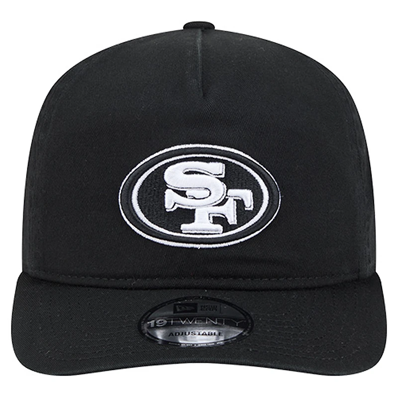 Men's New Era  Black/White San Francisco 49ers 19TWENTY Adjustable Hat
