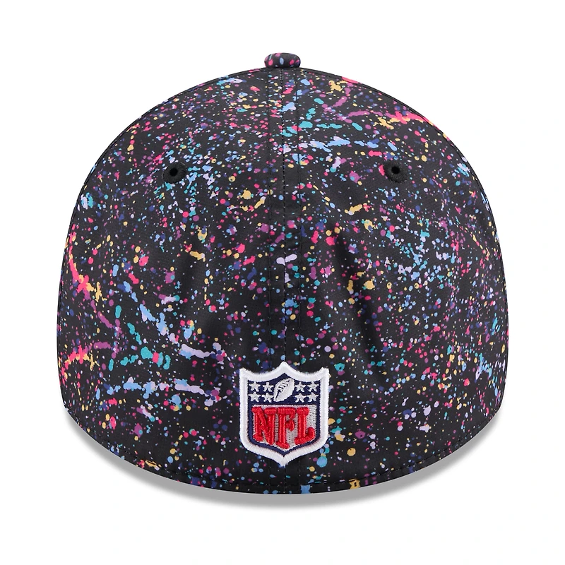 Casquette New Era noire 39THIRTY Flex des San Francisco 49ers 2025 NFL Crucial Catch pour homme