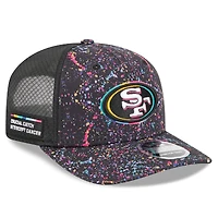 Casquette ajustable NFL Crucial Catch 9SEVENTY noire New Era pour homme, San Francisco 49ers 2025