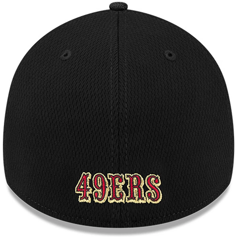 Casquette New Era noire 39THIRTY Flex pour homme, collection Rivalries 2025 des San Francisco 49ers