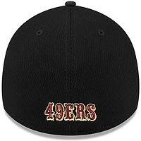Casquette New Era noire 39THIRTY Flex pour homme, collection Rivalries 2025 des San Francisco 49ers