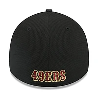 Casquette New Era noire 39THIRTY Flex pour homme, collection Rivalries 2025 des San Francisco 49ers