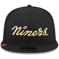 Casquette ajustée 59FIFTY noire New Era pour homme, collection Rivalries 2025 des San Francisco 49ers