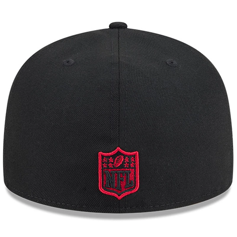 Casquette ajustée 59FIFTY noire New Era pour homme, collection Rivalries 2025 des San Francisco 49ers