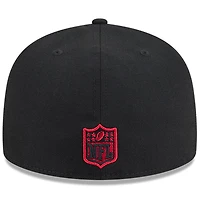 Casquette ajustée 59FIFTY noire New Era pour homme, collection Rivalries 2025 des San Francisco 49ers
