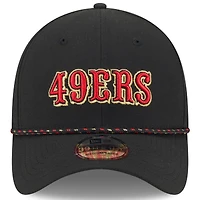 Casquette New Era noire 39THIRTY Flex pour homme, collection Rivalries 2025 des San Francisco 49ers