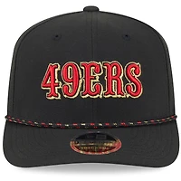 Casquette ajustable noire New Era 9SEVENTY pour homme, collection Rivalries 2025, San Francisco 49ers