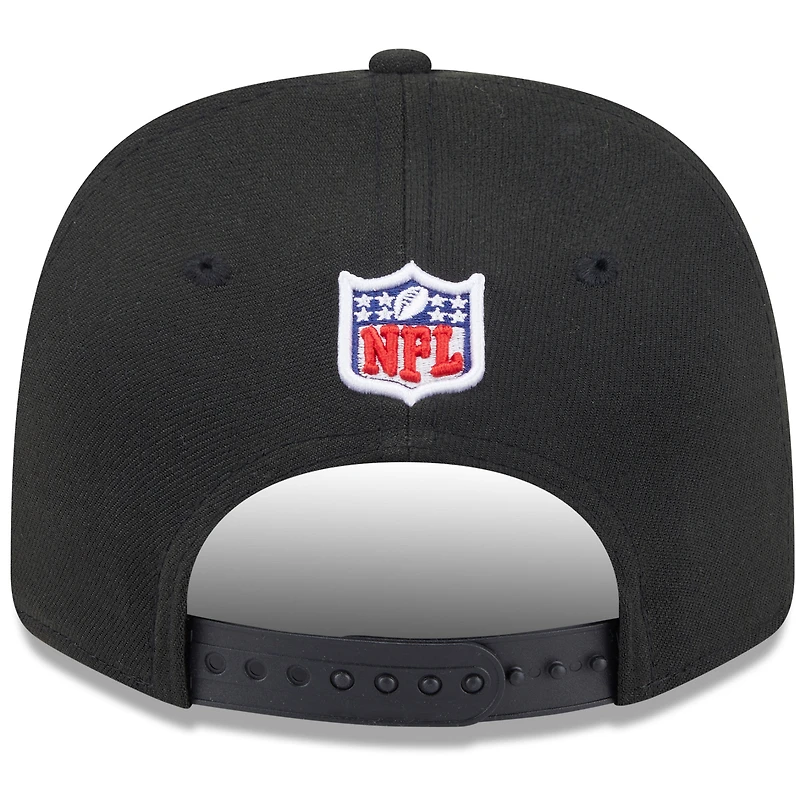 Casquette ajustable noire New Era 9SEVENTY pour homme, collection Rivalries 2025, San Francisco 49ers