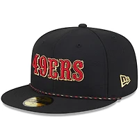 Casquette ajustée noire New Era 59FIFTY pour homme, collection Rivalries 2025