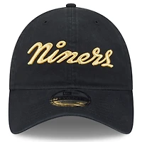 Casquette ajustable New Era noire San Francisco 49ers 2025 Rivalries Collection Team 9TWENTY pour homme
