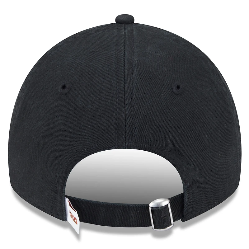 Casquette ajustable New Era noire San Francisco 49ers 2025 Rivalries Collection Team 9TWENTY pour homme