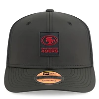Men's New Era Black San Francisco 49ers 2025 Sideline  9SEVENTY Trucker Adjustable Hat
