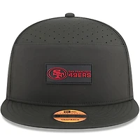 Casquette snapback 9FIFTY noire New Era pour homme, San Francisco 49ers 2025, panneau fendu