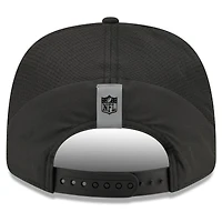 Casquette ajustable New Era noire pour homme, San Francisco 49ers, camp d'entraînement NFL 2026, modèle 9SEVENTY