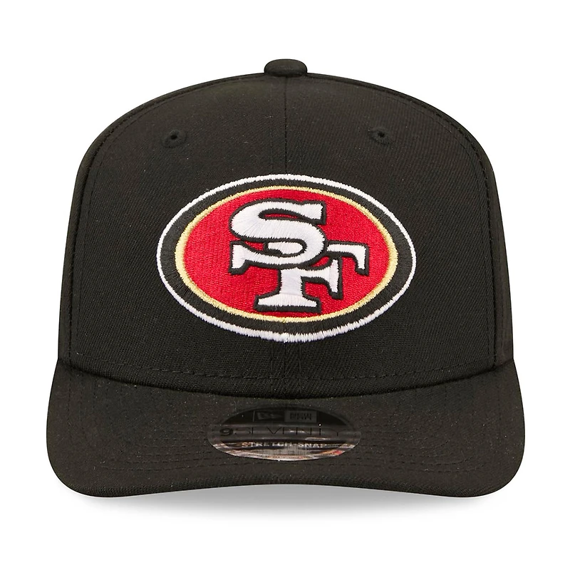 Men's New Era Black San Francisco 49ers 80th Anniversary 9SEVENTY Adjustable Hat