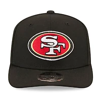 Men's New Era Black San Francisco 49ers 80th Anniversary 9SEVENTY Adjustable Hat