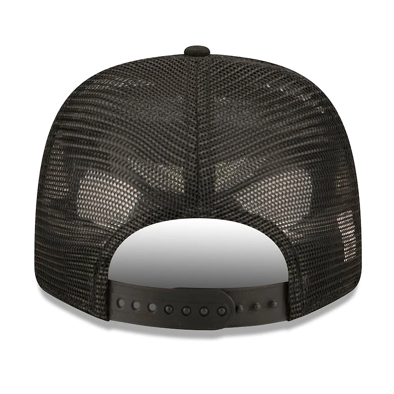 Men's New Era Black San Francisco 49ers 80th Anniversary 9SEVENTY Trucker Adjustable Hat