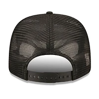 Men's New Era Black San Francisco 49ers 80th Anniversary 9SEVENTY Trucker Adjustable Hat